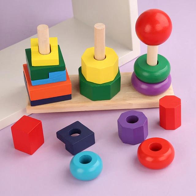 Colorful Tower stacking Shape - الأبراج الملونة