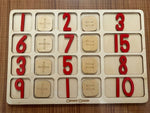 Load image into Gallery viewer, Arithmetic Operations Box with calculations Board (English) - natural wood - non-toxic - handmade صندوق العمليات ولوحة الحسابات:
