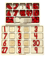 Load image into Gallery viewer, Arithmetic Operations Box with calculations Board (English) - natural wood - non-toxic - handmade صندوق العمليات ولوحة الحسابات:
