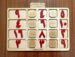 Load image into Gallery viewer, Arithmetic Operations Box with calculations Board (Arabic) - natural wood - non-toxic - handmade - صندوق العمليات الحسابية مع لوحه العمليات الحسابية (لغة عربية) - خشب طبيعي
