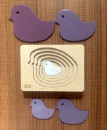 Load image into Gallery viewer, Montessori Multi-layer Bird Puzzle for Kids or Toddlers - natural wood - non-toxic - handmade  -  بازل عصفور متعدد الطبقات
