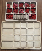 Load image into Gallery viewer, Arithmetic Operations Box with calculations Board (Arabic) - natural wood - non-toxic - handmade - صندوق العمليات الحسابية مع لوحه العمليات الحسابية (لغة عربية) - خشب طبيعي
