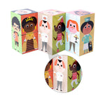 Load image into Gallery viewer, Wooden Cartoon Stacking Baby Figures and Professions Puzzle Block Set For Toddlers
