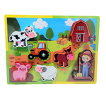 Load image into Gallery viewer, Matching Puzzle - Farm Shape with Tractor - (بازل مطابقة أشكال (مزرعة مع جرار
