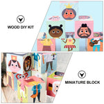 Load image into Gallery viewer, Wooden Cartoon Stacking Baby Figures and Professions Puzzle Block Set For Toddlers
