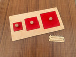 Load image into Gallery viewer, Multiple Square Puzzle - Geometric shape puzzle - natural wood - non-toxic - handmade بازل الاشكال الهندسية مربع ثلاثي

