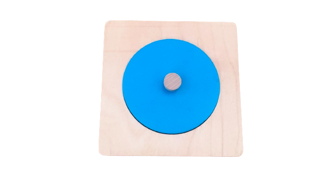 Circle wooden puzzle - Geometric shape puzzle - natural wood- non-toxic - handmade بازل الاشكال الهندسية - دائرة