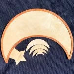 Load image into Gallery viewer, Crescent and star wooden puzzle -  بازل هلال و نجمة الخشبي
