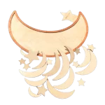 Load image into Gallery viewer, Crescent and star wooden puzzle -  بازل هلال و نجمة الخشبي
