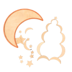 Crescent and star wooden puzzle -  بازل هلال و نجمة الخشبي