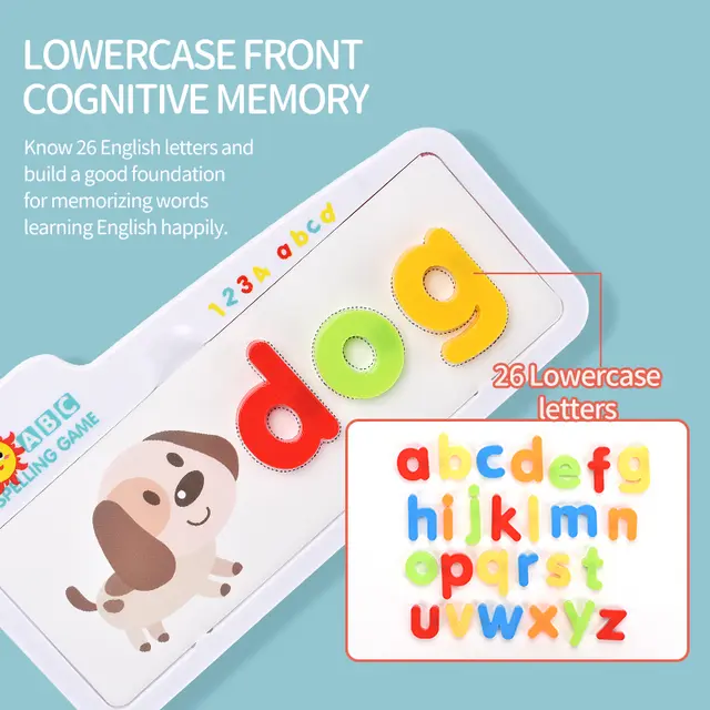 Magnetic spelling game