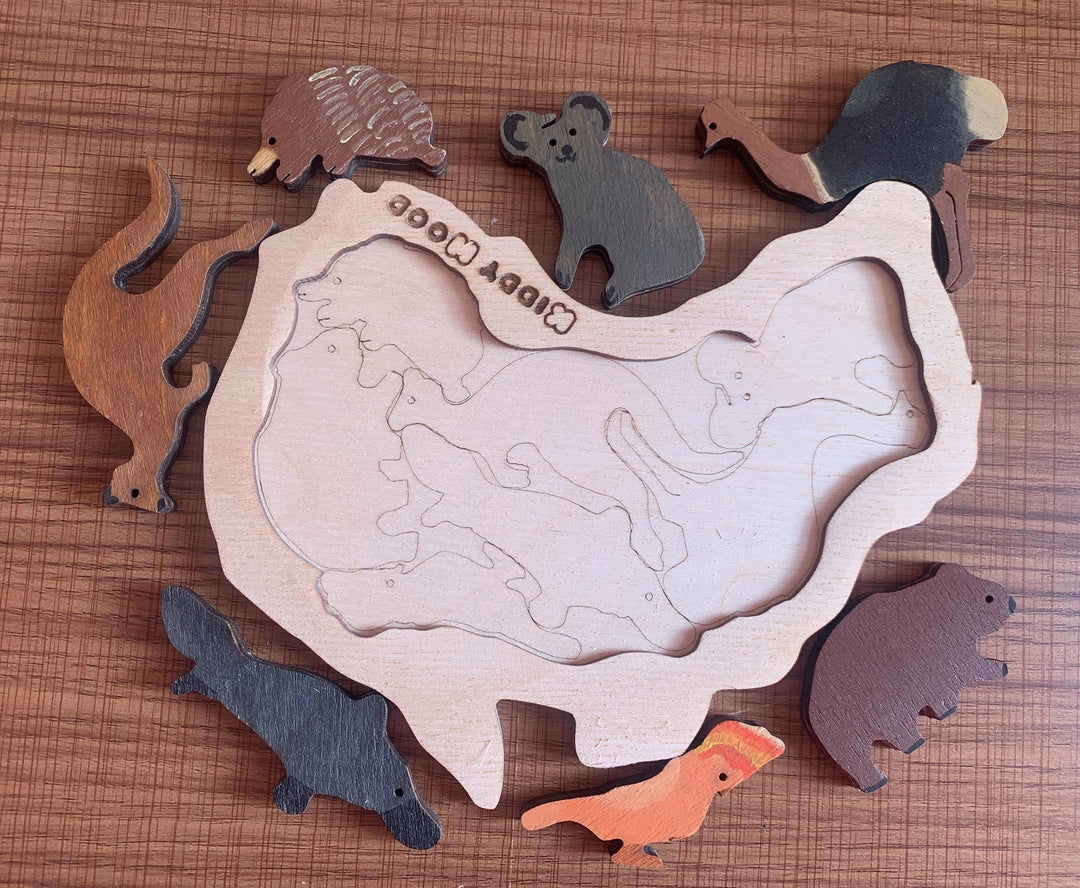 Australia Animal Puzzle - بازل قارة استراليا حيوانات