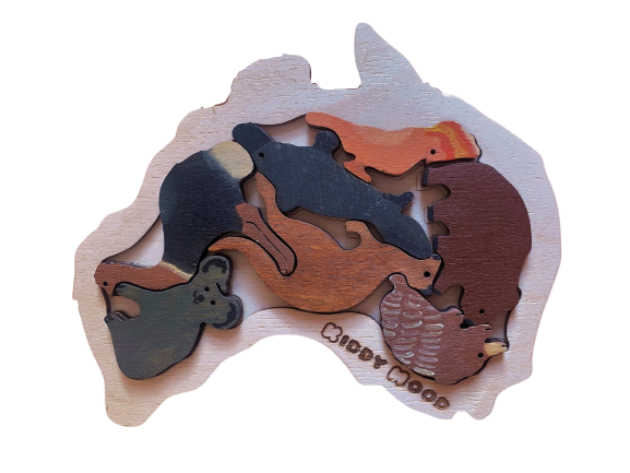 Australia Animal Puzzle - بازل قارة استراليا حيوانات