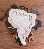 Load image into Gallery viewer, South America Animal Puzzle - بازل قارة امريكا الجنوبية حيوانات
