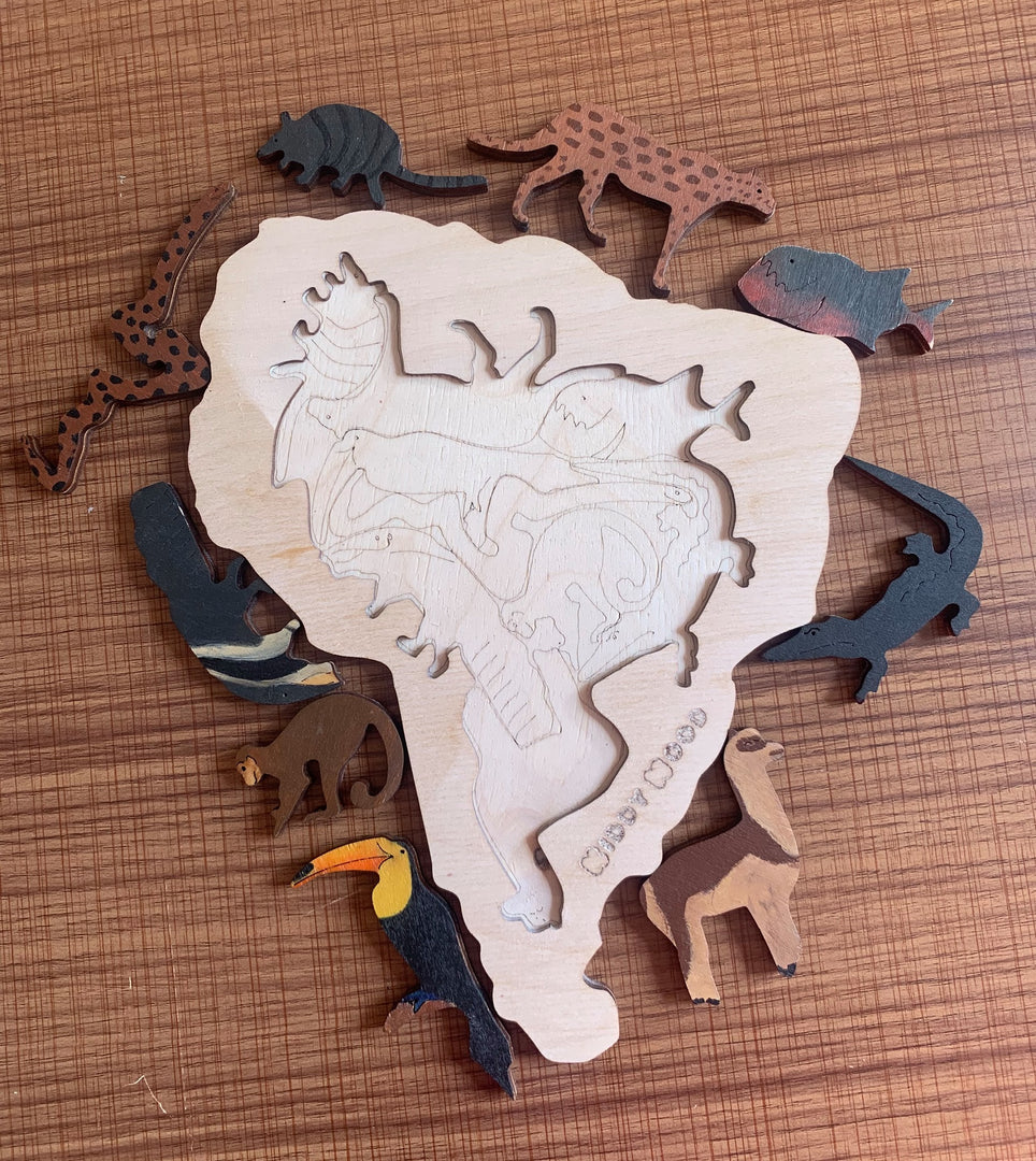 South America Animal Puzzle - بازل قارة امريكا الجنوبية حيوانات