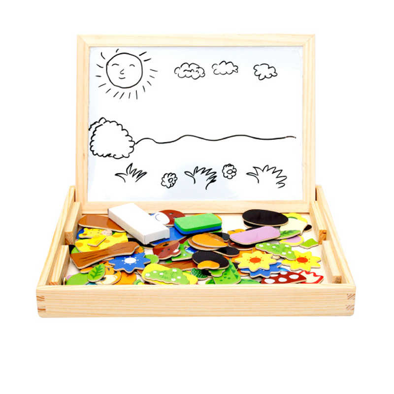 Magnetic Educational Wooden Puzzle - forest