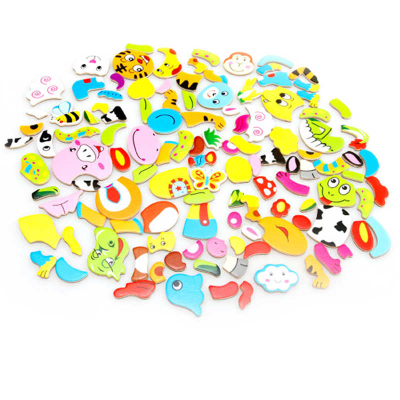 Magnetic Educational Wooden Puzzle - forest