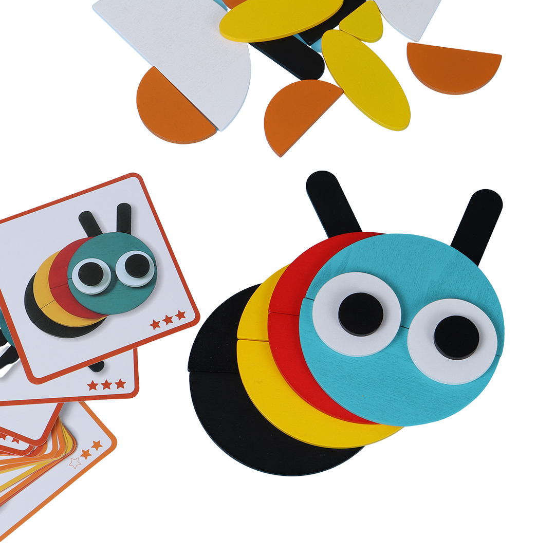 Wooden Geoanimo Creative Animal Blocks - جوانيمو أشكال حيوانات خشبية