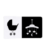 Load image into Gallery viewer, Black and White High Contrast Baby Books Bundle (3 Books) - Montessori Black and White Sensory Books for Infant vision Stimulation (0-3 months)كتب تحفيز الرؤية للرضع (0-3 شهور) ابيض/اسود
