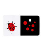 Load image into Gallery viewer, Black, White and RED High Contrast Baby Books Bundle (2 Books) - Montessori Black, White and RED Sensory Books for Infant vision Stimulation (2-4 months)
