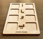 Load image into Gallery viewer, Arabic Vowels Board, Wooden Board, Montessori reading material, Montessori letter Board, Montessori Letters - non-toxic - handmade
