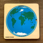 Load image into Gallery viewer, Layers of the Earth wooden puzzle - natural wood -  بازل طبقات الارض انجليزي خشب طبيعي
