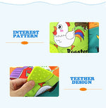 Load image into Gallery viewer, Cloth book Farm Animals - كتاب قماش حيوانات مزرعة مع عضاضة و اشكال
