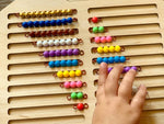 Load image into Gallery viewer, Montessori Bead House - بيت الخرز الخشبي مع صندوق
