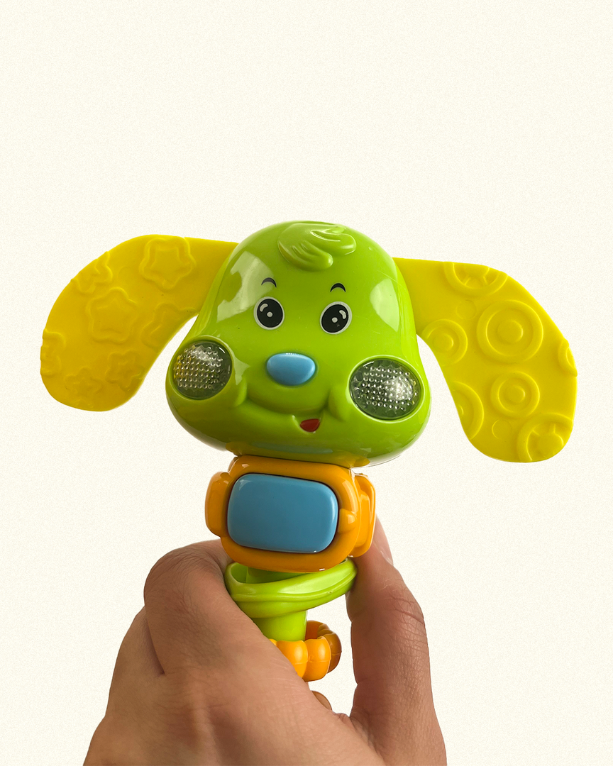 Dog Rattle and Teather - بوبي مع نور