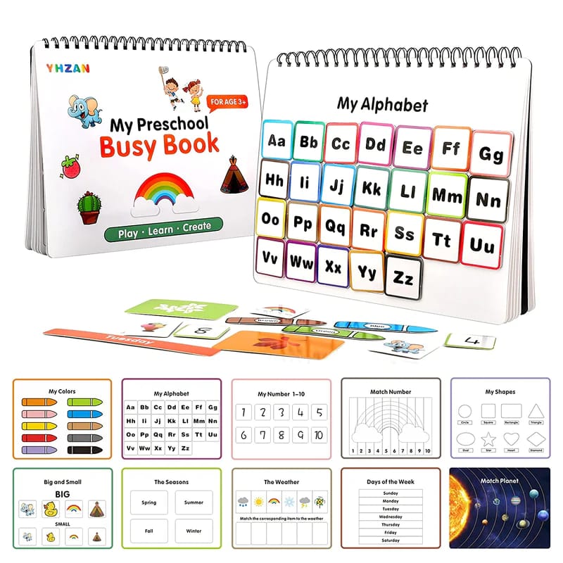 My preschool busy book - كتاب أنشطة الأطفال ما قبل المدرسة