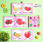 Load image into Gallery viewer, Fruits - (Arabic &amp; English) Cloth Book - كتاب قماش - فواكه
