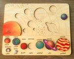 Load image into Gallery viewer, Solar System &amp; the Planets - Montessori toys - educational wooden puzzle non-toxic - handmade
