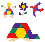 Load image into Gallery viewer, 125 Pcs Wooden Pattern Mosaic Blocks Set - Geometric Shape Puzzles - Made of Wood
