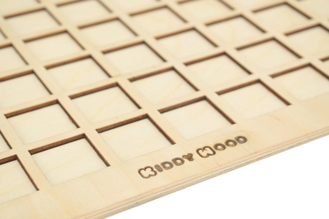 Montessori Hundred Board - Montessori Math Set, Waldorf Math, Math Manipulative, Montessori Materials, Montessori Counting Toy  -  لوحة المائة حفر انجليزي