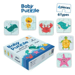 Load image into Gallery viewer, puzzle 4 pieces - Sea creatures - بازل أطفال - 4 قطع - كائنات بحرية
