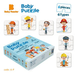 Load image into Gallery viewer, puzzle 6 pieces - Kids Puzzle - Jobs - بازل اطفال - 6 قطع - المهن
