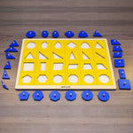 Load image into Gallery viewer, Peg Board Multiple geometric shapes puzzle - non-toxic - handmade لوحة كابينة الاشكال الهندسية
