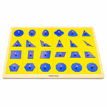 Load image into Gallery viewer, Peg Board Multiple geometric shapes puzzle - non-toxic - handmade لوحة كابينة الاشكال الهندسية

