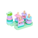 Load image into Gallery viewer, Geometry Matching 4 Column Building with Alligator stacking Column
