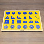 Load image into Gallery viewer, Peg Board Multiple geometric shapes puzzle - non-toxic - handmade لوحة كابينة الاشكال الهندسية
