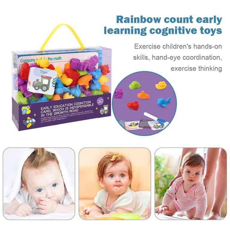 Counting Sorting  and classification Early Learning toy - Educational transportation models - 60 pcs   -   "لعبة تعليمية للأطفال لتعلم العد والفرز والتصنيف - نماذج تعليمية لوسائل النقل - 60 قطعة"