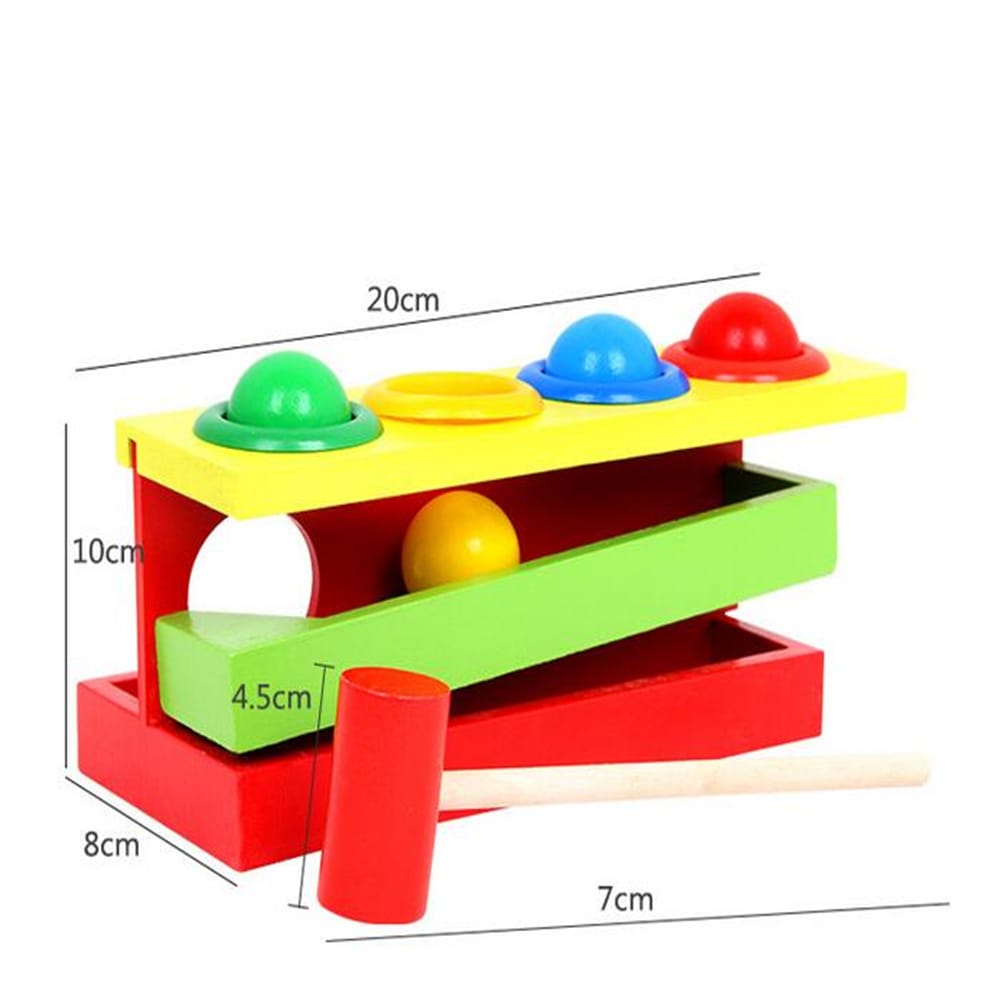 Two Layers Wooden Hammer Ball rolling slop - مطرقة منحدر 2 دور