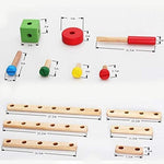Load image into Gallery viewer, Wooden Mechanics Nuts and Bolts - Construction Set - مجموعة الفك و التركيب متعددة الأشكال
