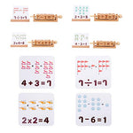 Load image into Gallery viewer, Wooden Spinning number Matching Blocks with Cards - مكعبات خشبية دوارة للعمليات الحسابية مع بطاقات
