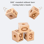 Load image into Gallery viewer, Wooden Spinning number Matching Blocks with Cards - مكعبات خشبية دوارة للعمليات الحسابية مع بطاقات
