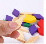 Load image into Gallery viewer, 125 Pcs Wooden Pattern Mosaic Blocks Set - Geometric Shape Puzzles - Made of Wood
