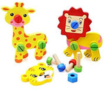 Load image into Gallery viewer, Animal Assembly - Screw Nut Puzzle Toy 3D Jigsaw - 24pcs - 2 animal models
