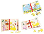 Load image into Gallery viewer, كتاب بازل حروف عربي 2 كتاب  Wooden Arabic Alphabet Puzzle Book for Children - Multi Color
