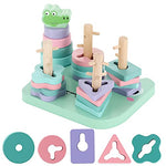 Load image into Gallery viewer, Geometry Matching 4 Column Building with Alligator stacking Column

