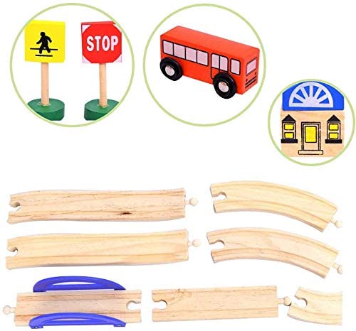 Rail overpass wooden set - المدينة المرورية